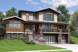 Plan 69649am Northwest House Plan With Drive Under Garage In 2021 Garage House Plans Sloping Lot House Plan Contemporary House Plans