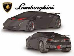 Lamborghini Sesto Elemento Lamborghini Papercraft