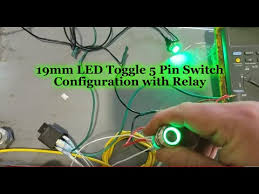 The dual led allows you to illuminate part of the switch with your dash lights. Tutorial 19mm Led Toggle 5 Pin Switch Configuration With Relay Youtube