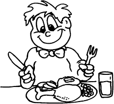 Boy Eating Healthy Breakfast Coloring Pages Coloring Sun Food Coloring Pages Coloring Pages Thanksgiving Coloring Pages