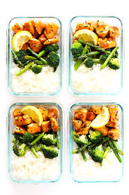 Meal prep ideas can be so helpful during the week to keep your diet on track. Honey Lemon Chicken Bowls Meal Prep Gimme Some Oven