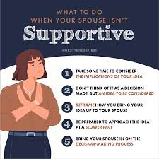 What To Do When Your Spouse Isn't Supportive - First Things First