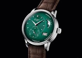 Glashutte Original Panomaticlunar In Forest Green In 2021 Glashutte Original Stainless Steel Bracelet Glashutte Original