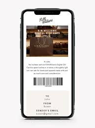 Add photos and text to your custom cards. Digital Gift Card R M Williams
