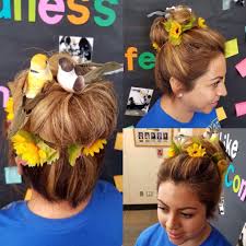Yellow Bird With Crazy Hair Crazy Hair Day Teacher Crazy Hair Day Bird Nest Hair Crazy Hair Crazy Hair Days Wacky Hair