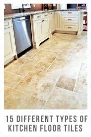 For best results, wash bathroom tiles once a week and kitchen tiles biweekly. 15 Different Types Of Kitchen Floor Tiles Extensive Buying Guide Types Of Kitchen Flooring Kitchen Flooring Diy Flooring