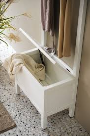 Hemnes Truhe Mit Handtuchstange 4 Haken Weiss 64x37x173 Cm Ikea Deutschland Truhe Ablage Bad Handtuchstange