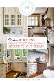For a long time, white has dominated kitchen design. What To Do When You Secretly Love Cream Kitchen Cabinets Heather Hungeling Design