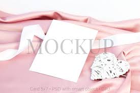 This free mockup designed in adobe photoshop with a smart object layer technique. Valentine Card Mockup Free Bonus Graphic By Pawmockup Creative Fabrica