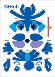 Pdf papercraft медведь на облаке, paper craft 3d оригами комплект, 3d papercraft животных, diy бумажная модель, шаблон papercraft, низкий поли пепакура a4. Stitch Paper Craft Basteln Mit Papier Origami 3d Papier Handwerk Basteln Mit Papier Falten
