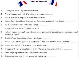 Trivia quizzes are a great way to work out your brain, maybe even learn something new. True Or False Fun Fact Quiz About France Teaching Resources