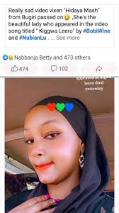 Hidaya Mash who was in Bobi wine's kigwa leero died yesterday #rip  #titokuganda256🇺🇬🇺🇬 #bahatiaminah #foryoupageofficial #fypシ #foryou