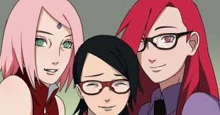 I Understand When The Sakura Gave Birth To Sarada She Has Bitten Karin Not To Die At The Time Of Delivery That Is Why Naruto Gaiden Naruto Sakura And Sasuke