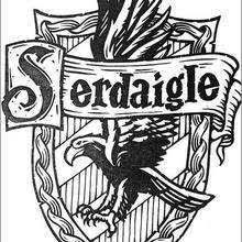 Serdaigle Est L Une Des 4 Maisons De Poudlard Fondee Par Rowena Serdaigle A L Ouverture De L Ecole Au Moy Coloriage Harry Potter Blason Harry Potter Serdaigle