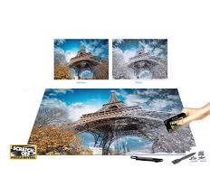 This night edition eiffel tower puzzle uses led technology to create 3 different coloured lighting effects. Scratch Off Summer To Winter Series Puzzle Eiffel Tower Paris 500 Pieces Toys R Us Canada