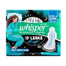 Whisper ultra bindazzz nights 16pcs xxl