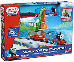 Check spelling or type a new query. Fisher Price Thomas Friends Trackmaster Play Set Colin In The Party Surprise By Thomas Friends Shop Online For Toys In Fiji