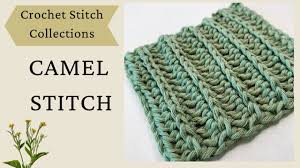 The camel stitch is quite an understated stitch but a fabulous addition to your stitch library. Camel Stitch Crochet Stitch Collections Crochet By Bev Youtube