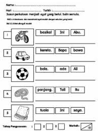 3) guru besar merasmikan sambutan kemerdekaan di sekolah. Bina Ayat Mudah Language Malay Grade Level Sekolah Rendah School Subject Bahasa Melayu Bm Main Content Penulisa Bina Ayat Worksheets Preschool Worksheets