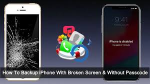 How To Backup Iphone With Broken Screen Without Passcode Broken Iphone Screen Iphone Broken Screen