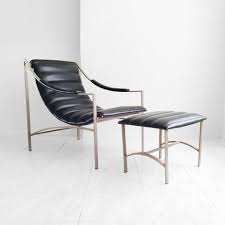 mid century modern italian chrome sling chair by misovintage mid century lounge chairs chair and ottoman modern italian