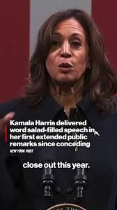 Vice President Kamala Harris in another word salad-filled speech Tuesday  urged young voters to stay engaged in politics as her 2024 opponent returns  to the White House. https://trib.al/0k5Z9D4