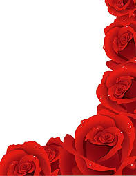 Rose Border Flower Clipart Red Roses Wallpaper Floral Border Design