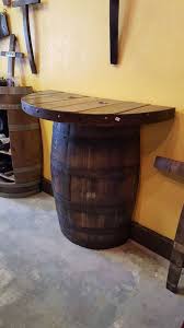 Hand welded finished steel internal wine racks included. Half And Half Spool Table King Barrel Wine Barrel Table Wine Barrel Furniture Barrel Table