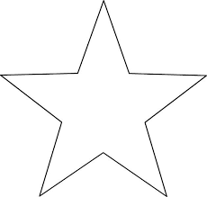 Drawing To Print A Star With 5 Branches Star Template Star Template Printable Templates Printable Free