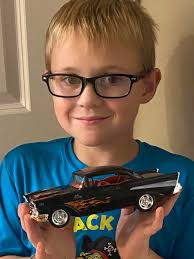 My grandson built his first model. I'm so proud of him!