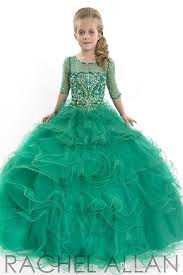 Pageant Dresses For Tweens Hunter Blue Ball Gown Girls Pageant Dresses Jewel Sheer Back Half Sleeve Girls Formal Dresses Junior Pageant Dresses Pageant Dresses