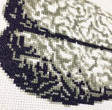 anatomical brain counted cross stitch pattern pdf download etsy stitch patterns cross stitch cross stitch patterns