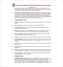 Sample Fire Investigation Report Template 1 Professional Templates Report Template Letter Template Word Cover Letter Template Word