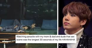 Movie of the year winning best picture and best director at the 2020 oscars. 11 Of The Funniest Reactions To That Sex Scene In Parasite That Ll Make You Laugh Until You Re Breathless Koreaboo
