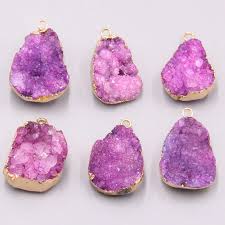 Women S Natural Agates Druzy Stone Pendant Gem Stone Natural Stone Pen Gemstones Energy Natural Stone Pendant Stone Pendants Gemstones Energy