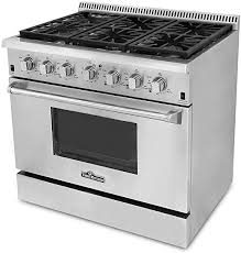 The only function missing in the previous slider is the value. Amazon Com Thor Kitchen Hrg3618u 36 Pro Style 6 Burner Stainless Steel Gas Range Appliances