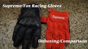 Supreme fox racing bomber lt gloves red. Supreme Fox Racing Gloves Unboxing And Comparison Youtube