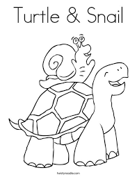 A snail without a shell is a slug! Turtle Snail Coloring Page Twisty Noodle