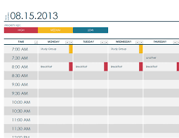 70 Free Schedule Planner Templates Word Excel Powerpoint Utemplates