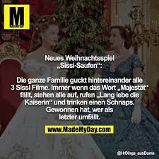 Becker lädt heute abend zu einem abendessen im dunklen im europaparlament: Neues Weihnachtsspiel Sissi Saufen Die Made My Day