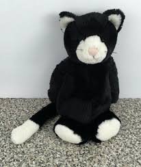 Jellycat bunglie tuxedo cat kitten plush 16 black & white kitty 20 long tail. Jellycat White Cat Cheap Online