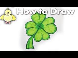 I go through step by step. How To Draw A Shamrock 4 Leaf Clover Step By Step Drawings Middle School Art Projects First Grade Art