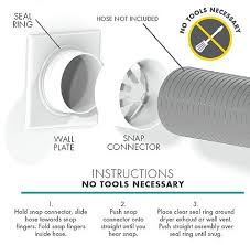 Snap To Vent The Best Dryer Connection For Installing Your Dryer Diy Dryer Installation Dryer Vent Dryer Hose Dryer Vent Dryer Vent Hose Diy Plumbing