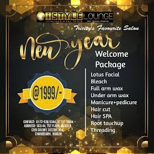 After the beauty salon new year offers are over, it's time to sum up the year. This New Year Give Yourself A New Look With Welcome Package By Istyle Lounge Hurry Grab Your Welcome Offer Now Beauty Salon Marketing Salon Marketing Packaging