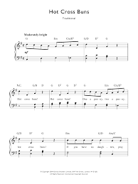 Hot cross buns sheet music. Traditional Nursery Rhyme Hot Cross Buns Sheet Music Download Printable Pdf Children Music Score For Piano Vocal 122569