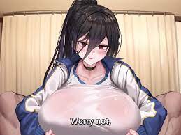 1boy 1girls alternate version available animated anus ass between breasts  big breasts black hair blue archive blush bouncing breasts breast press  breasts clothed sex clothing cowgirl position cum cum