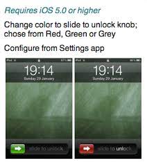 Slide to unlock (hide chevron, hide slide to unlock, glint, no delay in showing) Download Coloredknob Cydia Tweak Change Slide To Unlock Color Iphone In Canada Blog