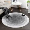 I don't think you want to fill that space, especially since large rugs in adjacent rooms are near the entry, but. 1