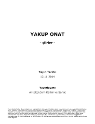 Yakup Onat Antoloji Com