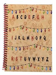 In this video i will show you how to make your own stranger things message wall using some christmas lights, some addressable rgb leds, an arduino, and a blu. Stranger Things Christmas Lights Alphabet Wallpaper Notebook Buy Online In Andorra At Andorra Desertcart Com Productid 41081847